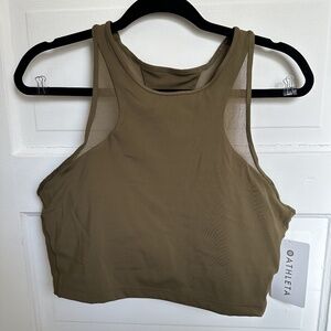 Athleta Conscious Crop Mesh Bra NWT